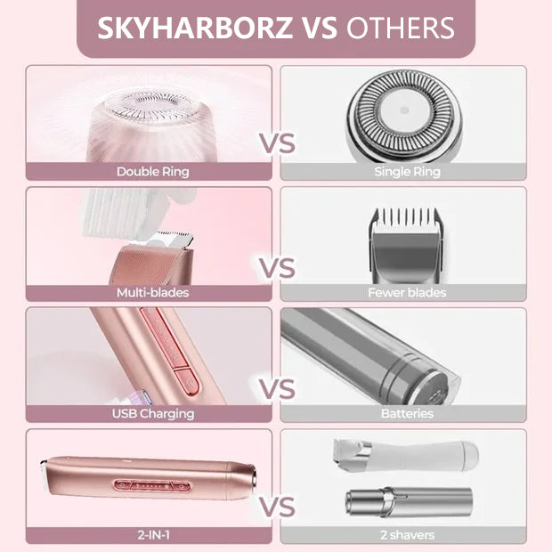 2-in-1 Painless Bikini Hair Trimmer