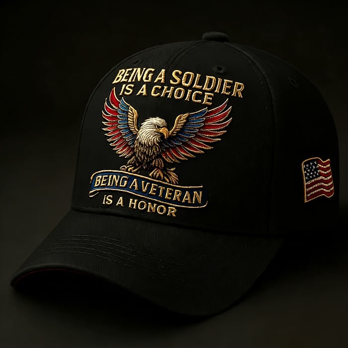 🔥Last Day 49% OFF -🦅 “Being a Soldier, Being a Veteran” Commemorative Cap✨(Breathable & Lightweight Comfort & Unisex Fit)