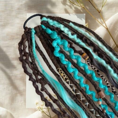 🔥LAST DAY 55% OFF - 👩🏼‍🦱Elastic Dread Ponytail Salty Soul