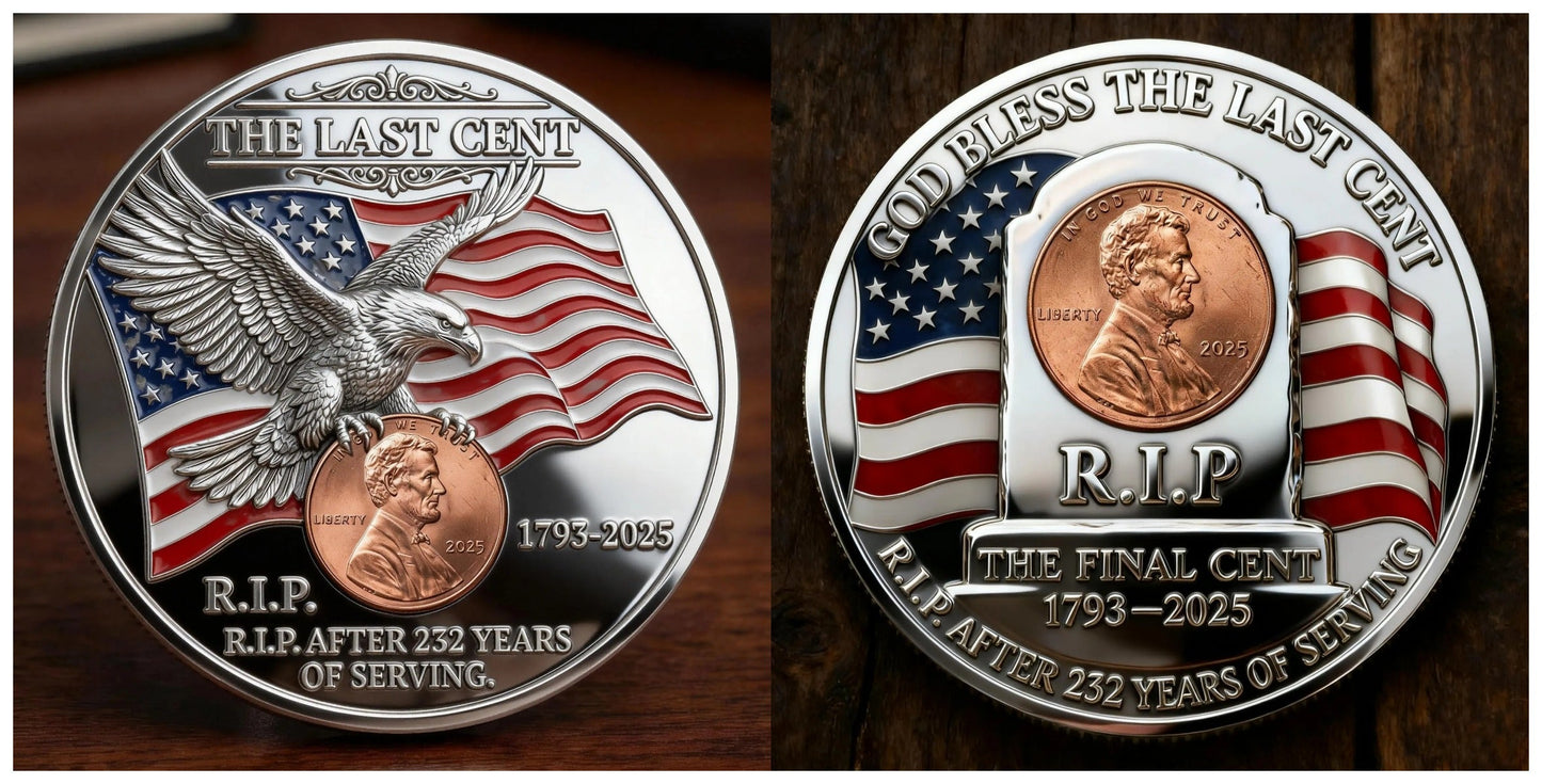🏆Flash Sale 49% OFF - The Last Cent Commemorative Coin - Smooth version