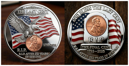 🏆Flash Sale 49% OFF - The Last Cent Commemorative Coin - Smooth version