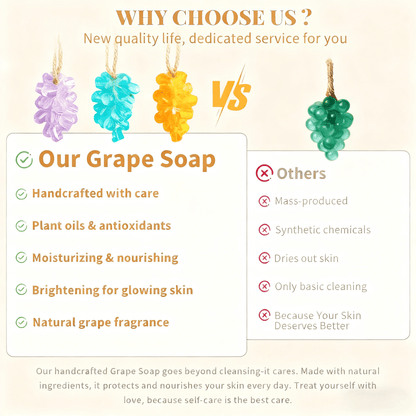 🔥LAST DAY 50% OFF- 🧼Handmade DIY Decorative Grape Soap🫧