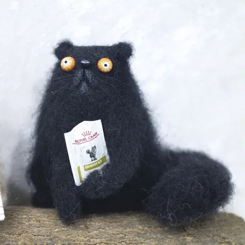 🔥Last Day: BUY 3 GET 1 FREE🎄🎁Wool Felt Familiars – Quirky Handmade Companions🐱