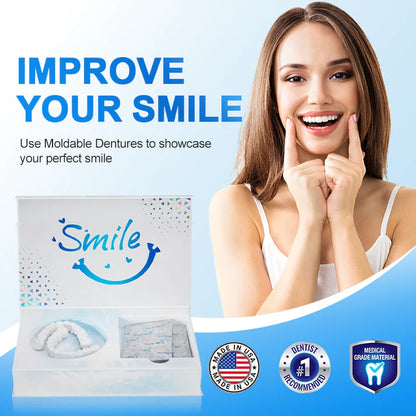 Moldable Dentures – Affordable, Comfortable & Easy At-Home Fit