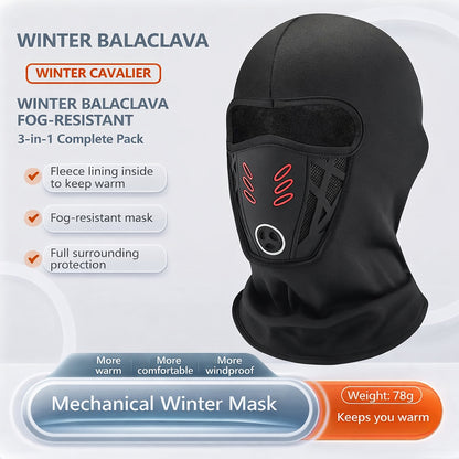 🔥Warm as a blanket🔥Ski balaclava, winter windproof and warm face mask, 3D design, breathable bandana.