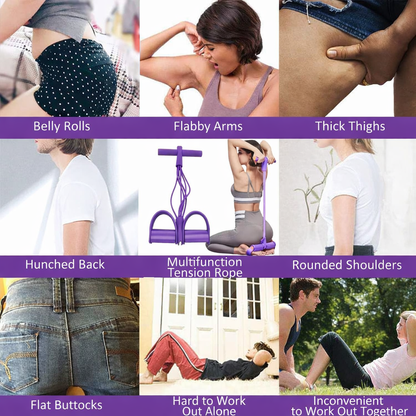 🔥8-tube pedal resistance device, removable and adjustable