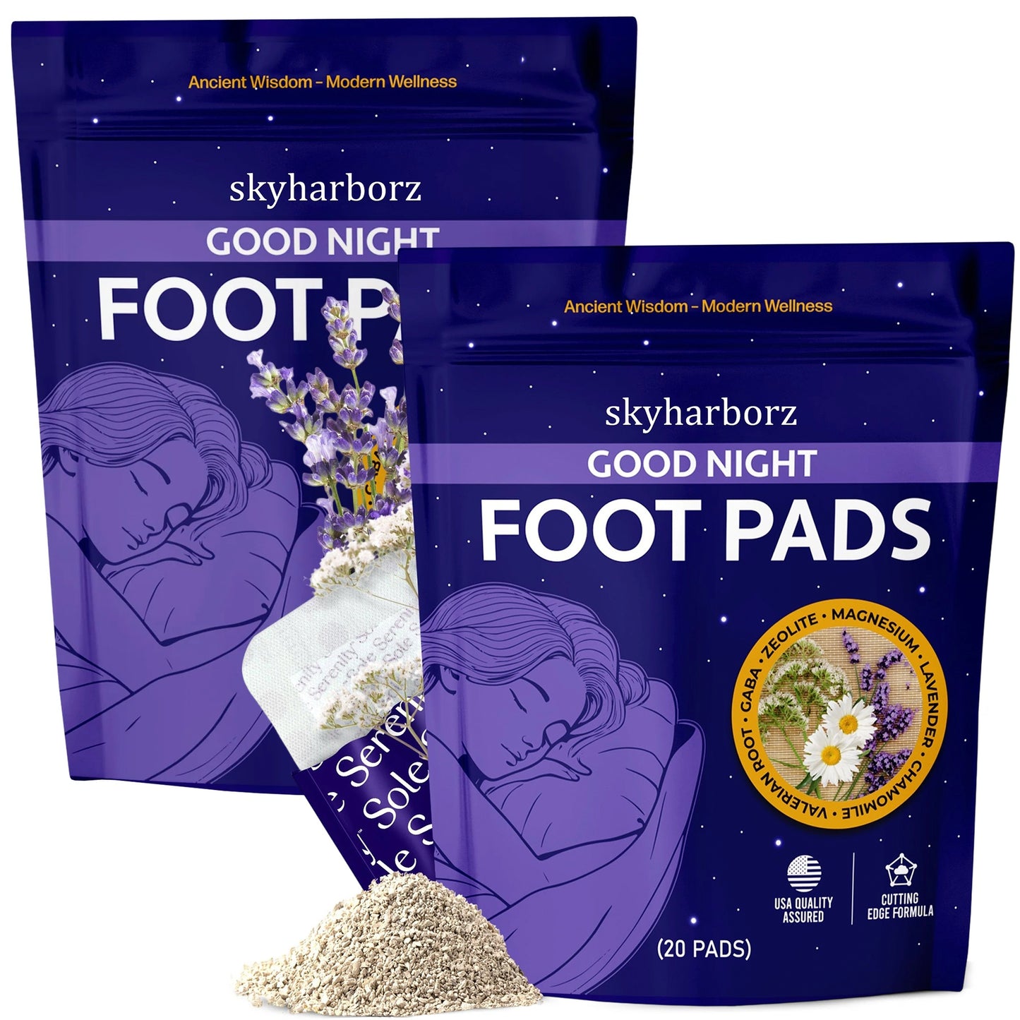 Good Night Sleep Detox Foot Pads with Magnesium Glycinate