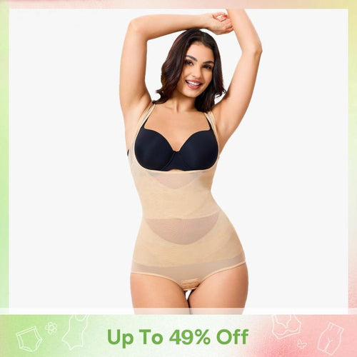 [MAX] Springtok Women's Clothing Mesh Breathable Basic fajas para mujer One Piece Bodysuits, Minimalist Comfort Sleeveless Tops Womenswear