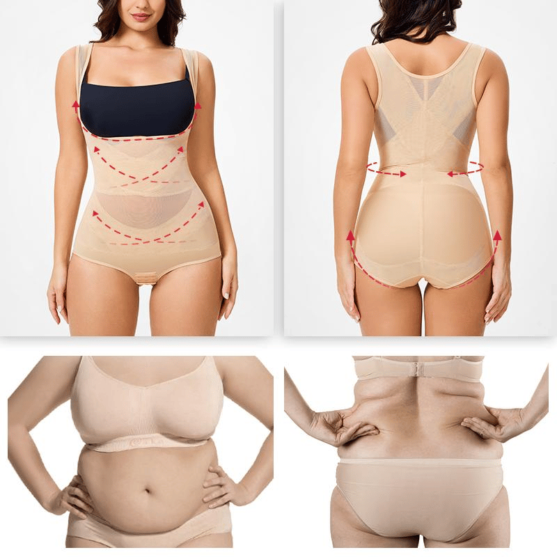 [MAX] Springtok Women's Clothing Mesh Breathable Basic fajas para mujer One Piece Bodysuits, Minimalist Comfort Sleeveless Tops Womenswear