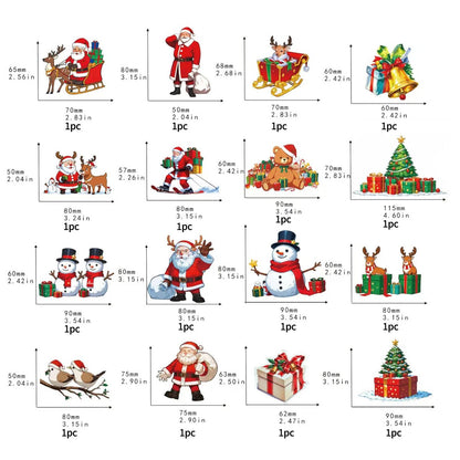 🎅Christmas 3D Glowing Wall Decals, Christmas Wall Decals🎄