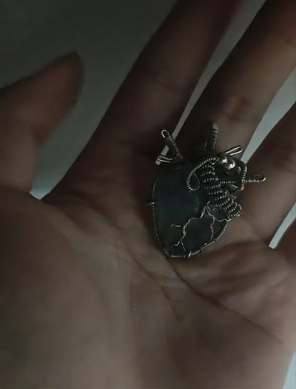 ✨New "Heartbeat" Statement Piece — Breathing Handmade Crystal Heart Necklace🫀