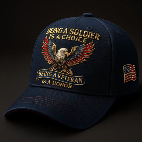 🔥Last Day 49% OFF -🦅 “Being a Soldier, Being a Veteran” Commemorative Cap✨(Breathable & Lightweight Comfort & Unisex Fit)