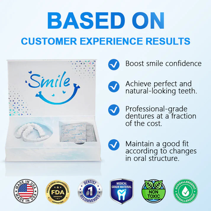 Moldable Dentures – Affordable, Comfortable & Easy At-Home Fit