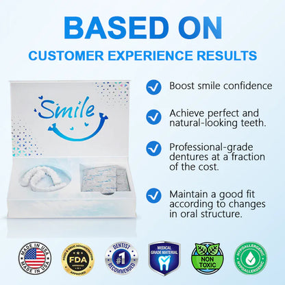 Moldable Dentures – Affordable, Comfortable & Easy At-Home Fit