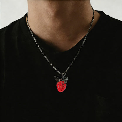 ✨New "Heartbeat" Statement Piece — Breathing Handmade Crystal Heart Necklace🫀