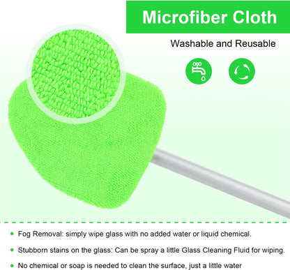 Microfiber Windshield Cleaner with Extendable Handle