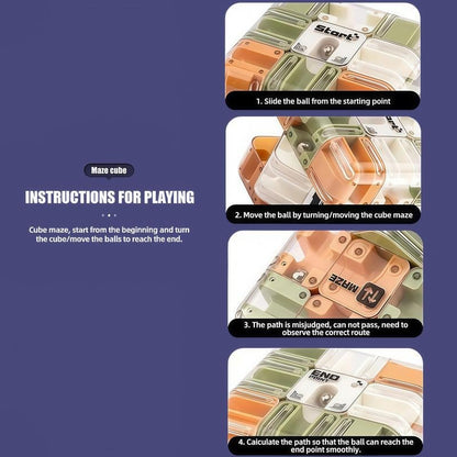 🔥Christmas Early Discount 50% Off🎁3D Ball Maze Cube Puzzle