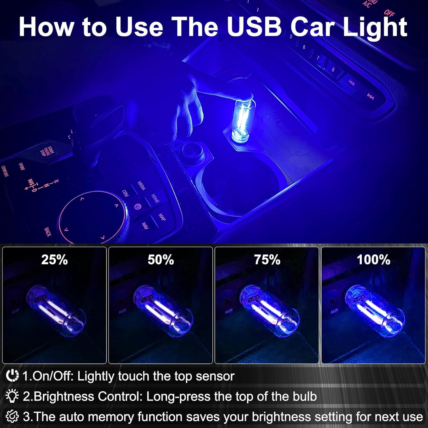 USB Car Night Light