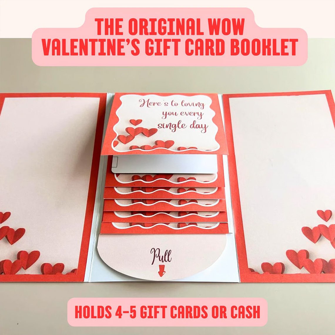 🎁LAST DAY 50% OFF - 🎂✨Handmade Waterfall Birthday Gift Card Booklet