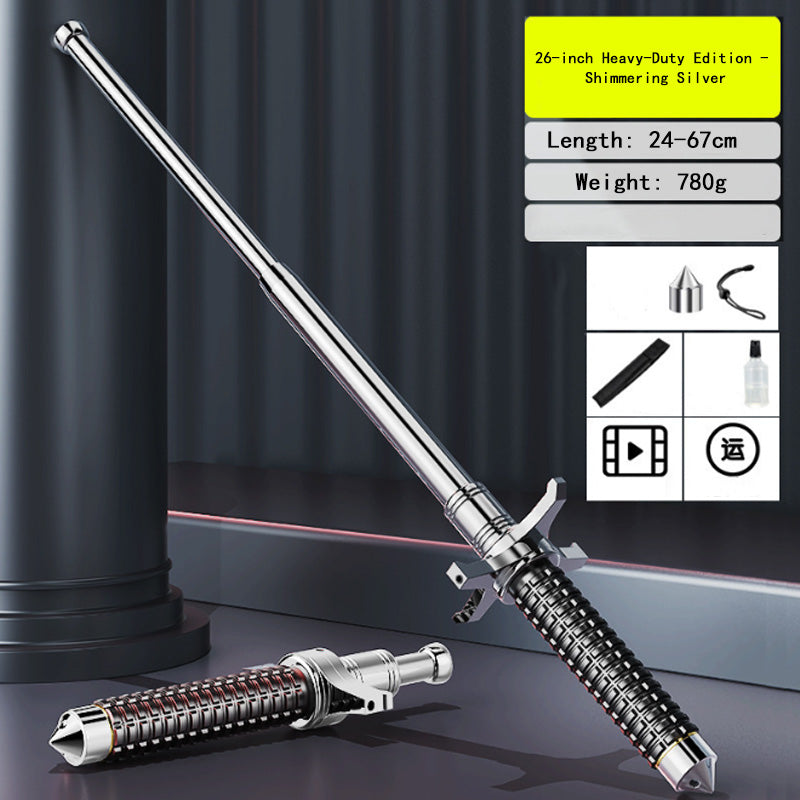 Self-defense vehicle telescopic stick