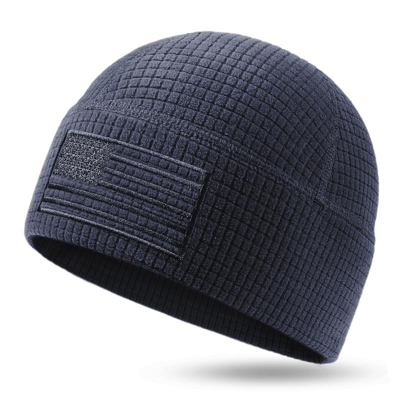 🔥American Flag Embroidery Waffle Watch Cap