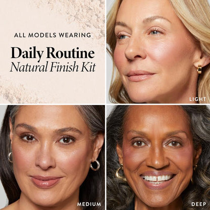 Daily Routine: Natural Finish Full Face Kit (4 PC)