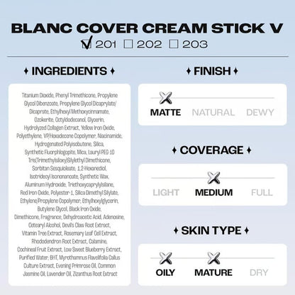 💥BUY 1 GET 1 FREE💥EACH ONLY $9.99💥⏰💕🌟Cream Stick V White Korean Color-Changing Foundation Stick with Volufiline