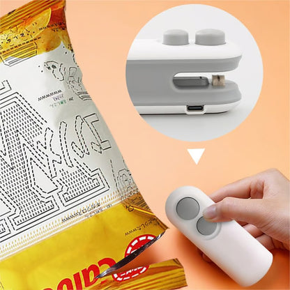 🔥Mini bag sealer with cutter and magnet✨ Keep your food fresh and organized with ease!