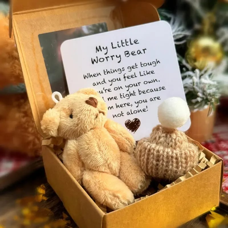 ⏰🎁Handcrafted mini teddy bear in a box