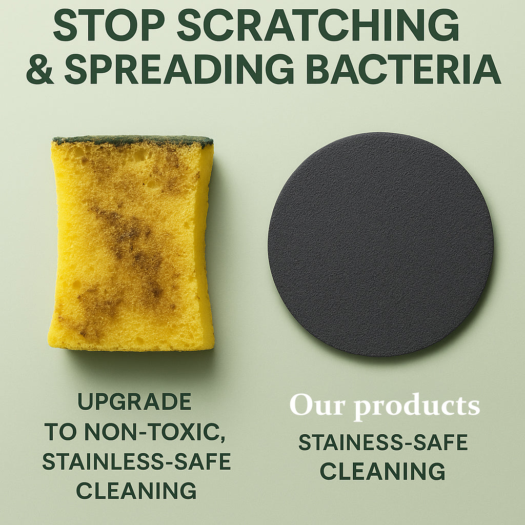 🔥Hot Sale 49% OFF🔥Cleaning sponge specifically designed for stainless steel cookware. (3-Pack or 6-Pack)