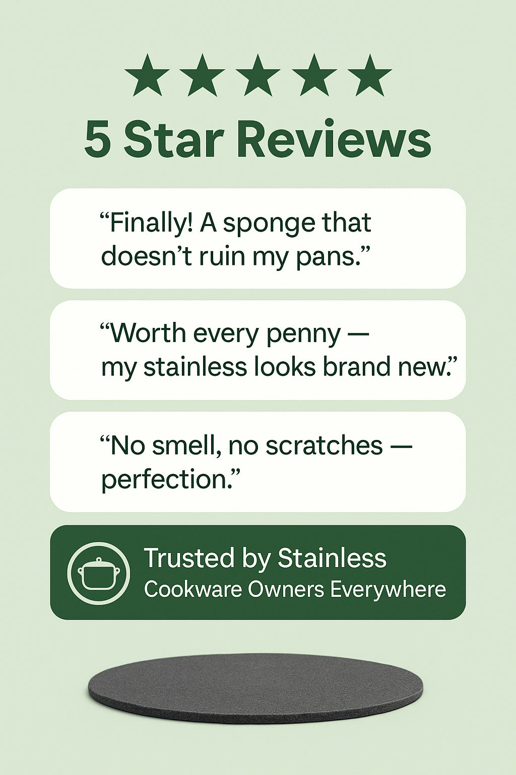 🔥Hot Sale 49% OFF🔥Cleaning sponge specifically designed for stainless steel cookware. (3-Pack or 6-Pack)