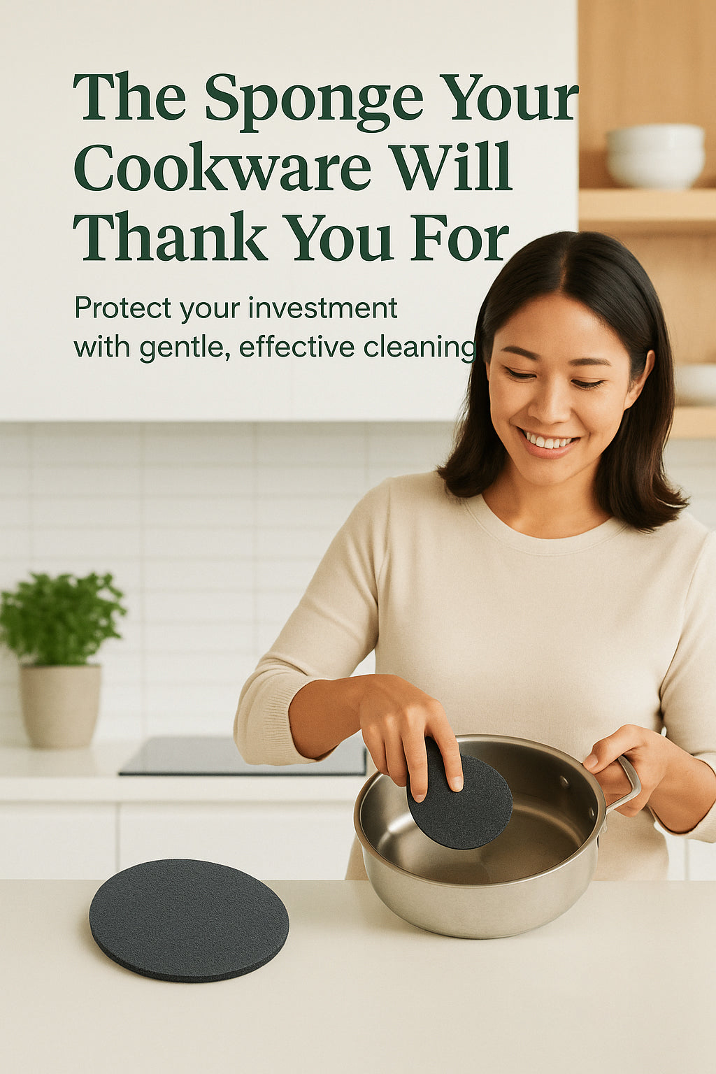 🔥Hot Sale 49% OFF🔥Cleaning sponge specifically designed for stainless steel cookware. (3-Pack or 6-Pack)