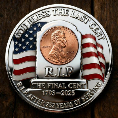🏆Flash Sale 49% OFF - The Last Cent Commemorative Coin - Smooth version
