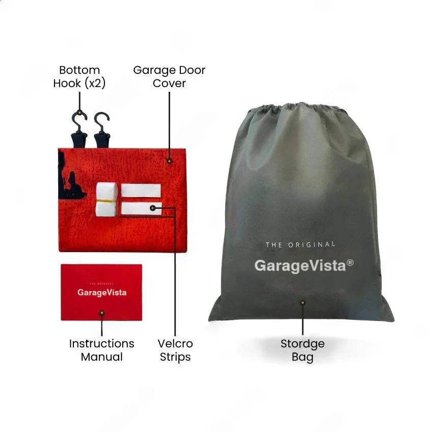 Santa's Surprise | Christmas Garage Door Cover