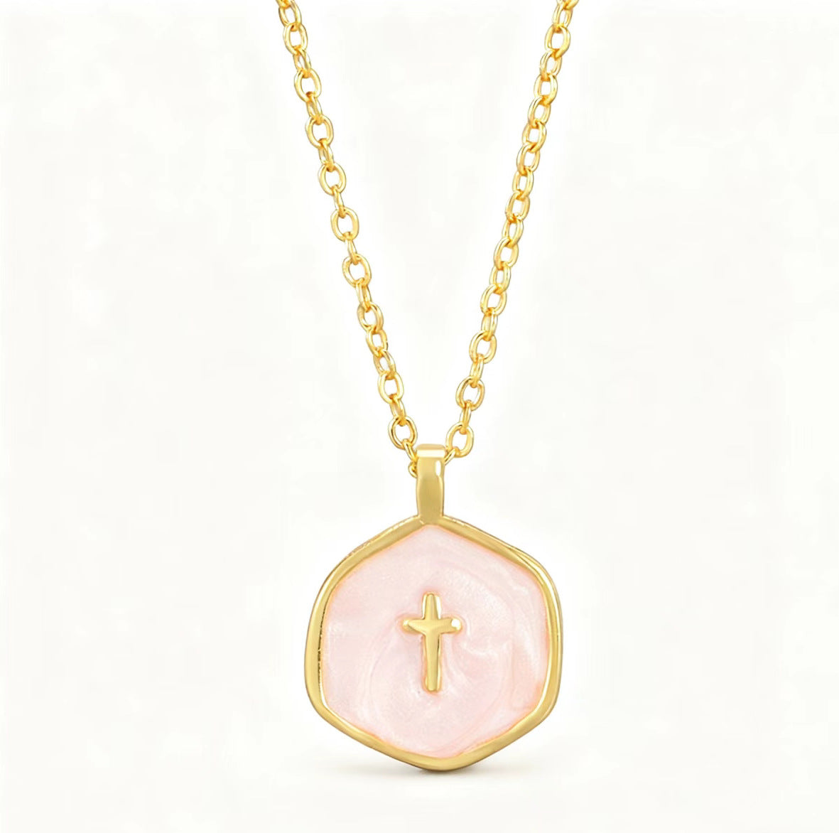 New Arrival✨The "Serene Faith" Vintage Oval Cross Necklace