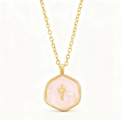 New Arrival✨The "Serene Faith" Vintage Oval Cross Necklace