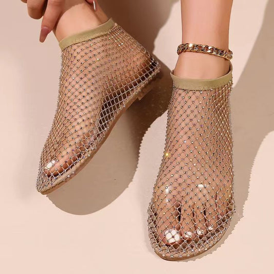 🔥HOT SALE 49% OFF-Ultra-Light Mesh Rhinestone Flats for Everyday Comfort.