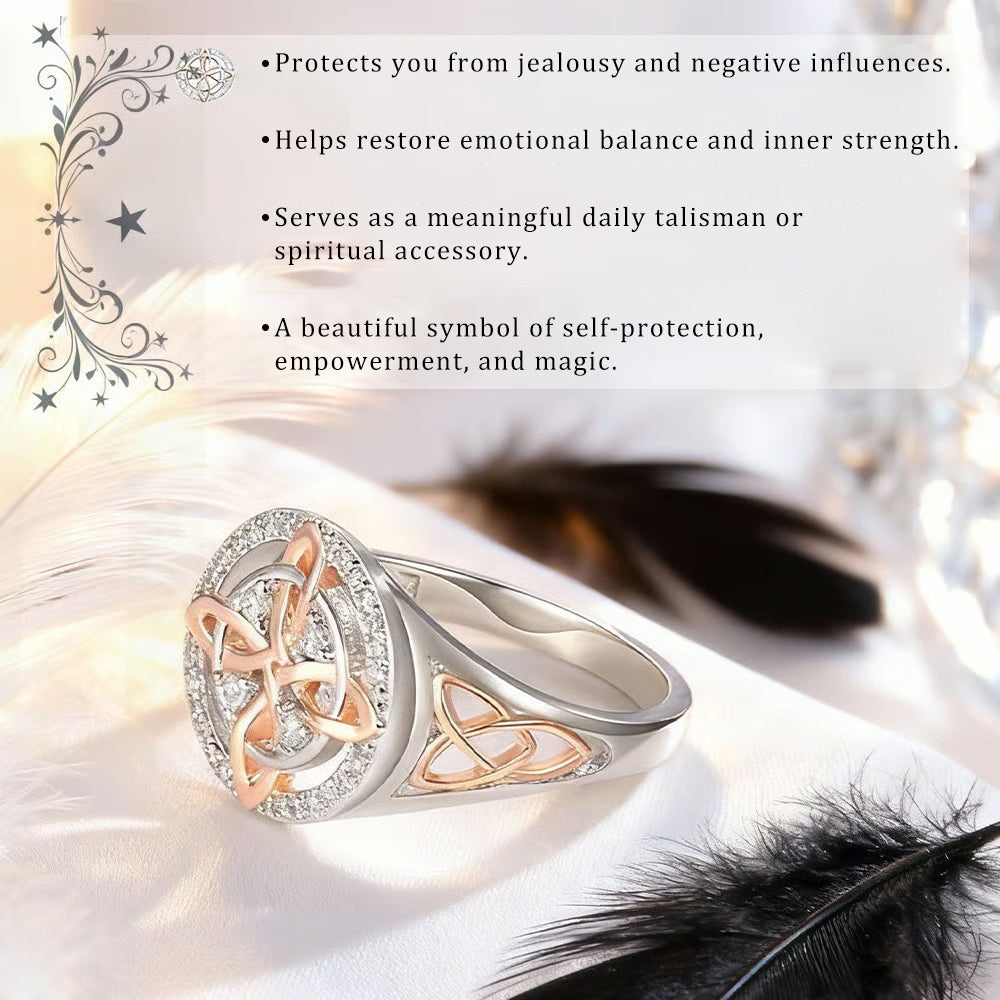 🔮💍 Handcrafted Witch's Return Knot Protection Ring 💞 Protect your loved ones