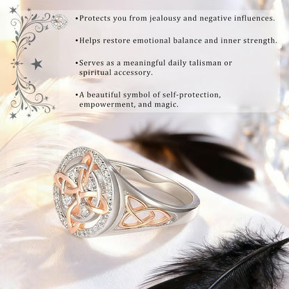 🔮💍 Handcrafted Witch's Return Knot Protection Ring 💞 Protect your loved ones