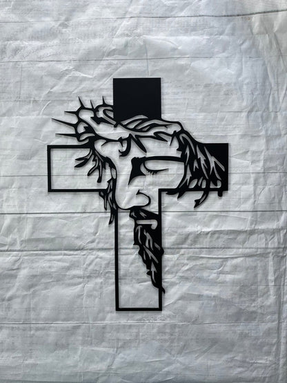 ON SALE🔥Jesus Cross Metal Sign Christ Wall Decor