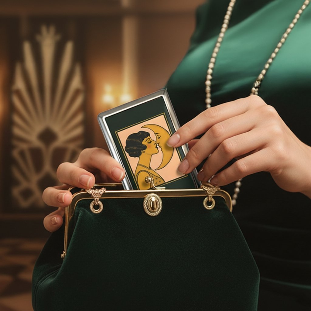 ❤️Vintage Art Deco Versatile Card & Cash Case With RFID Protection