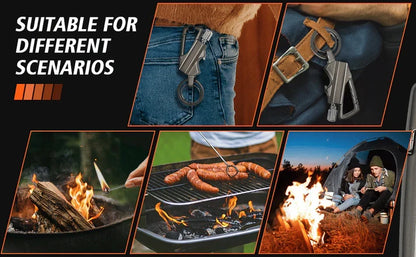 🔥Hot Sale 49% OFF🔥Permanent Match Infinity Lighter with Multitool Keychain Bottle Opener