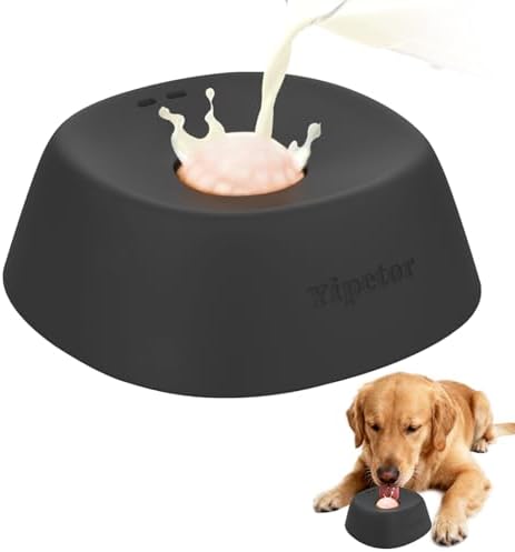 🎄Christmas Sales 48% OFF🎁Slow Feeder Dog Bowls for Liquid Treat, Anti-Slip[Entertained Ball-in] Bone Broth Dog Lick Bowl