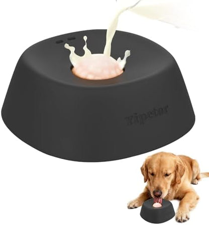 🎄Christmas Sales 48% OFF🎁Slow Feeder Dog Bowls for Liquid Treat, Anti-Slip[Entertained Ball-in] Bone Broth Dog Lick Bowl