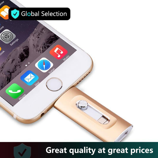 ⚡3-in-1 Flash Drive, Portable High-Speed USB 3.0 Storage