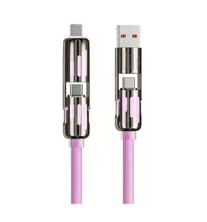 🔥6.6ft 4-in-1 USB Charging Cable fast charging MAX 60W