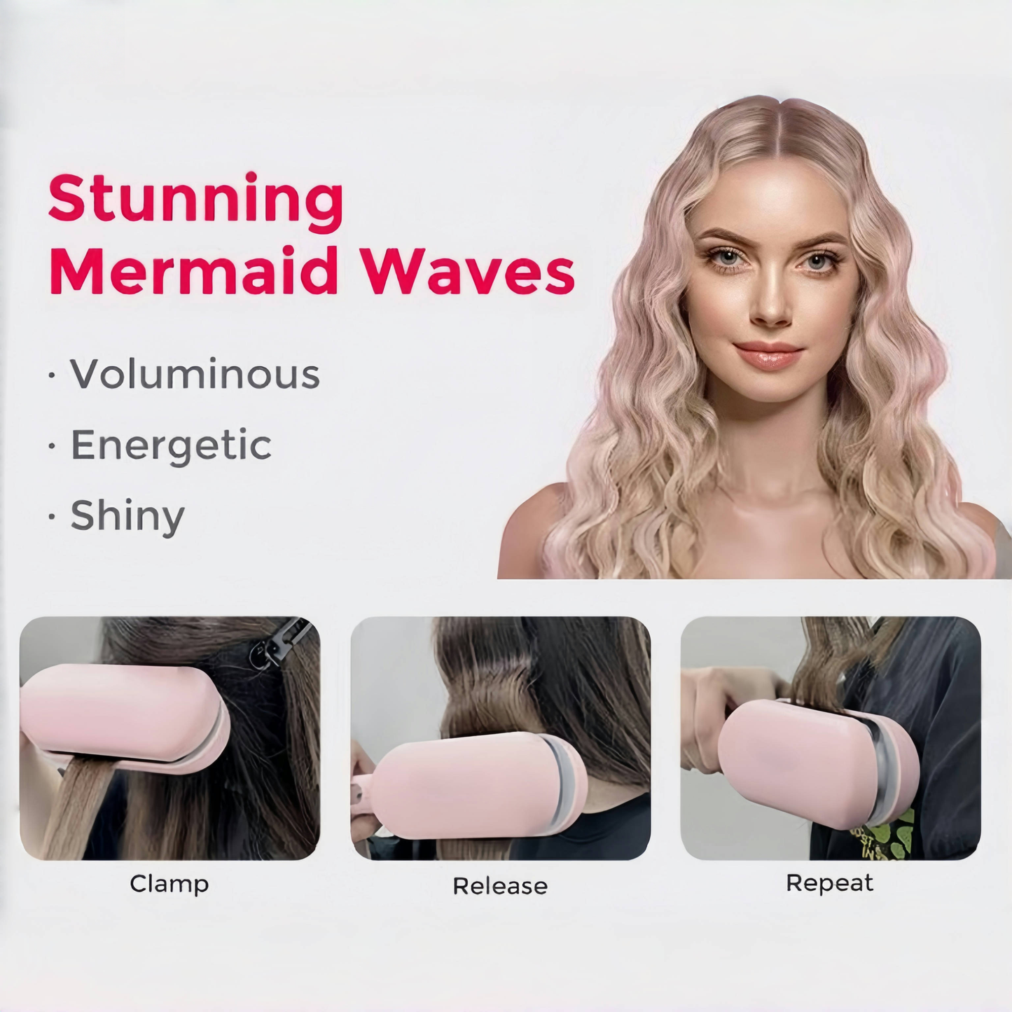 💯 Hair styling tool with negative ion technology 💖