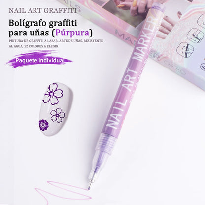 🎨Set of 12 colorful nail art markers🌈