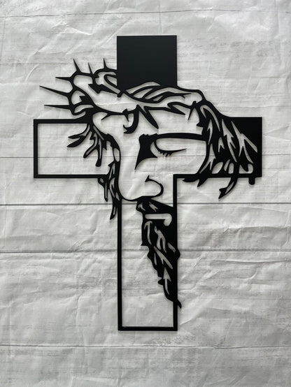 ON SALE🔥Jesus Cross Metal Sign Christ Wall Decor