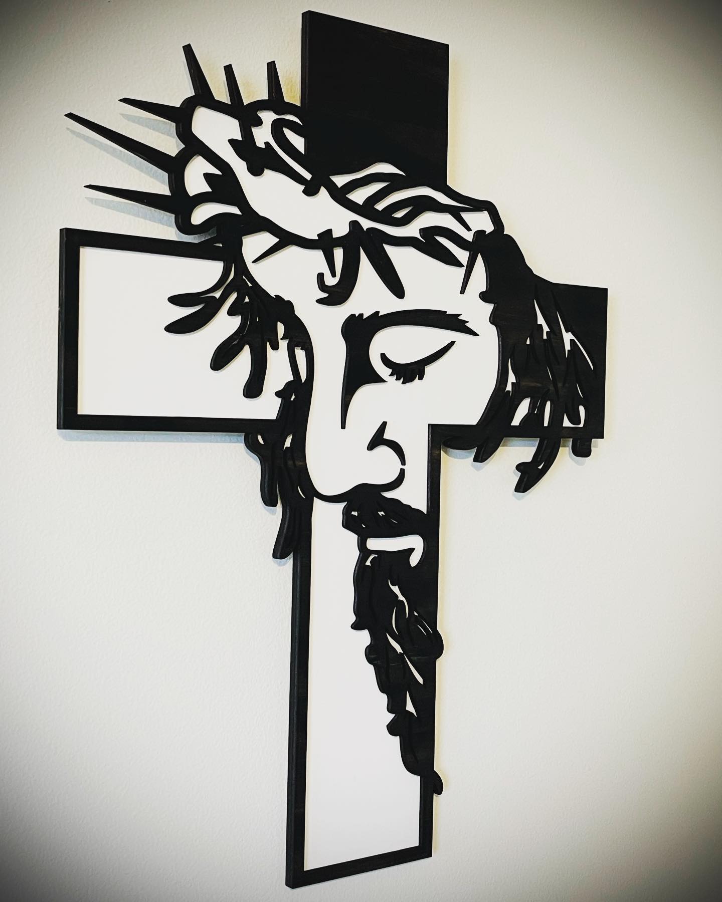 ON SALE🔥Jesus Cross Metal Sign Christ Wall Decor